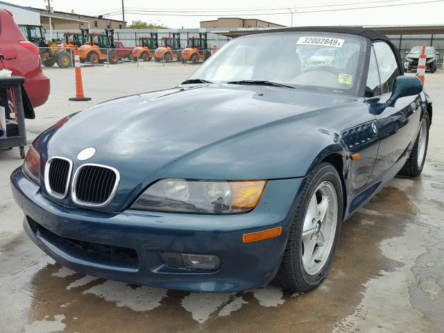 4USCH7322TLB76883 - 1996 BMW Z3 1.9 GREEN photo 2