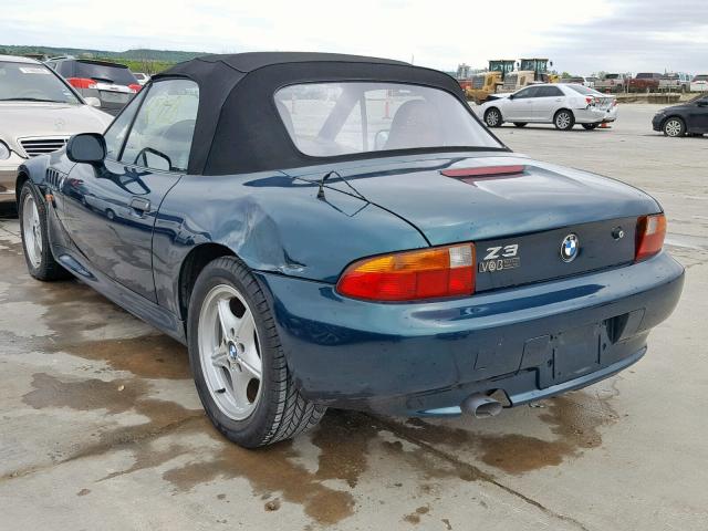 4USCH7322TLB76883 - 1996 BMW Z3 1.9 GREEN photo 3