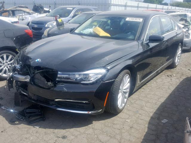 WBA7E2C53GG738571 - 2016 BMW 740 I BLACK photo 2