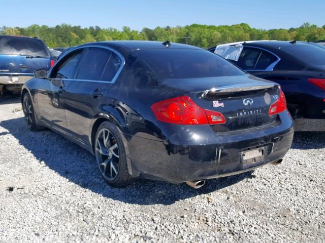 JNKCV61E59M302965 - 2009 INFINITI G37 BASE BLACK photo 3