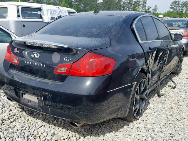 JNKCV61E59M302965 - 2009 INFINITI G37 BASE BLACK photo 4