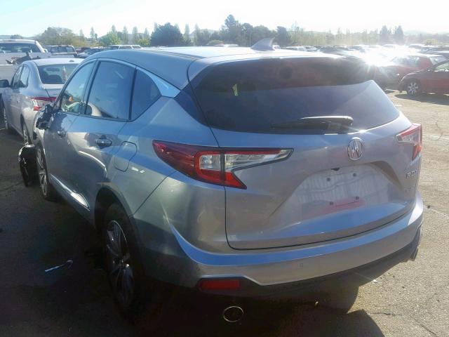 5J8TC2H51KL009244 - 2019 ACURA RDX SILVER photo 3