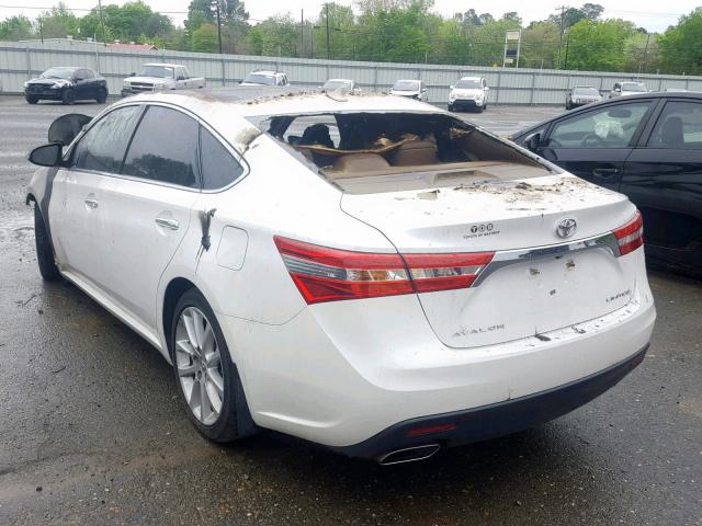 4T1BK1EB2DU018223 - 2013 TOYOTA AVALON BAS WHITE photo 3