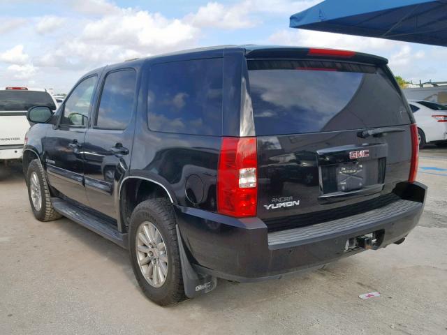 1GKFC13568R201959 - 2008 GMC YUKON HYBR BLACK photo 3