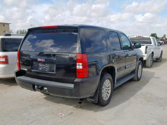 1GKFC13568R201959 - 2008 GMC YUKON HYBR BLACK photo 4