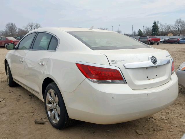 1G4GD5EGXAF182693 - 2010 BUICK LACROSSE C WHITE photo 3