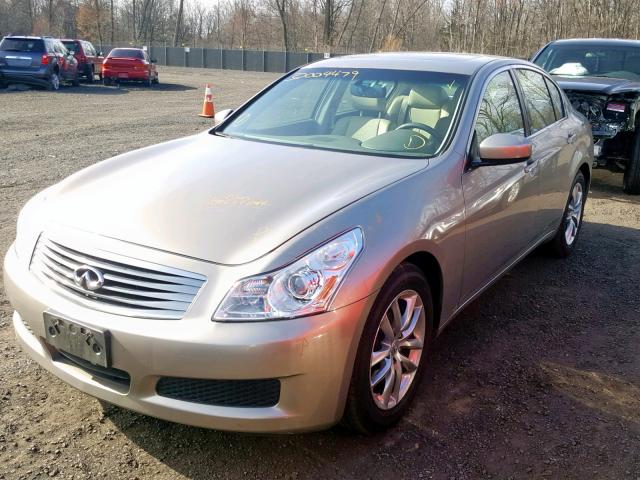 JNKCV61F59M363158 - 2009 INFINITI G37 BEIGE photo 2