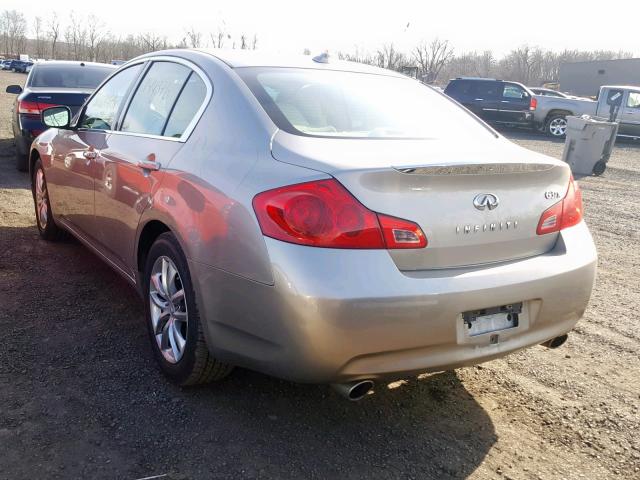 JNKCV61F59M363158 - 2009 INFINITI G37 BEIGE photo 3