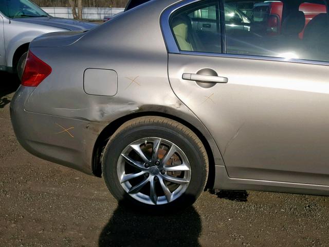 JNKCV61F59M363158 - 2009 INFINITI G37 BEIGE photo 9