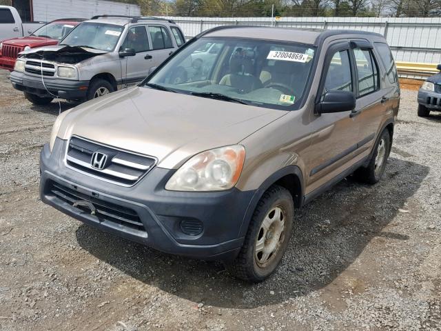 SHSRD78595U345940 - 2005 HONDA CR-V LX GOLD photo 2