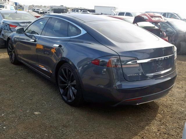 5YJSA1H19EFP54113 - 2014 TESLA MODEL S ნაცრისფერი ფოტო 3