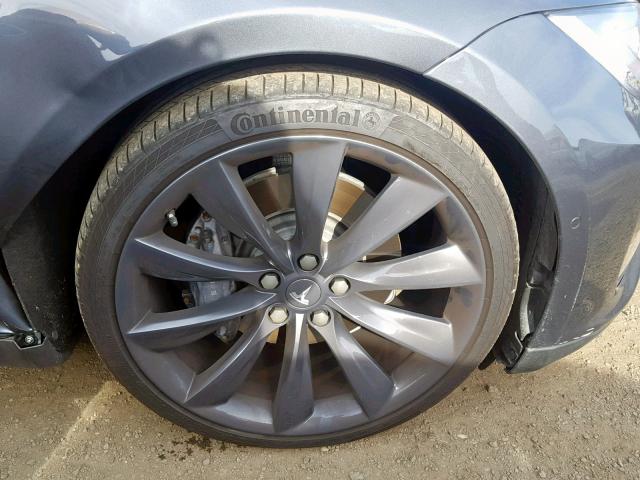 5YJSA1H19EFP54113 - 2014 TESLA MODEL S ნაცრისფერი ფოტო 9