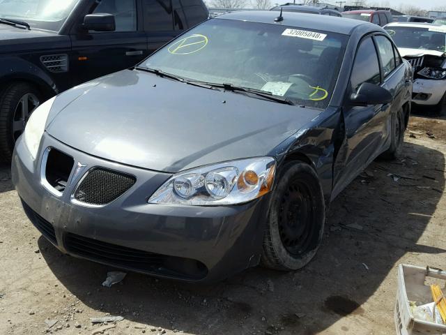 1G2ZF57B784149654 - 2008 PONTIAC G6 VALUE L GRAY photo 2