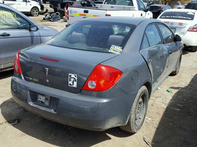 1G2ZF57B784149654 - 2008 PONTIAC G6 VALUE L GRAY photo 4