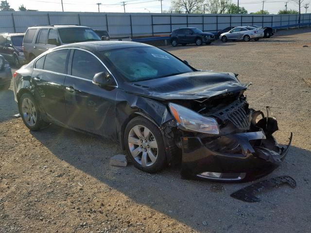 2G4GS5EV9D9237782 - 2013 BUICK REGAL PREM BLACK photo 1