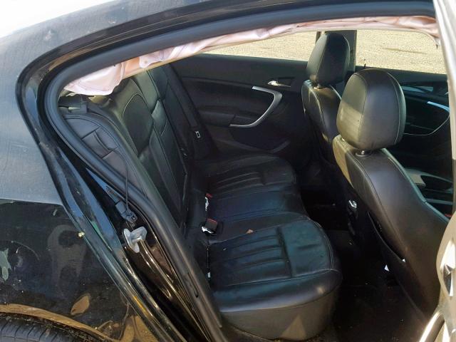 2G4GS5EV9D9237782 - 2013 BUICK REGAL PREM BLACK photo 6