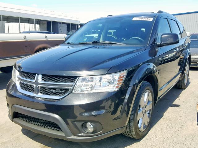 3D4PG9FG8BT537131 - 2011 DODGE JOURNEY LU BLACK photo 2