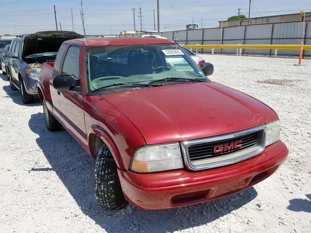 1GTCS19WX28235076 - 2002 GMC SONOMA RED photo 1