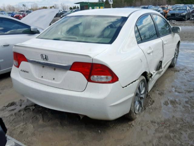 2HGFA1F08AH006681 - 2010 HONDA CIVIC EXL WHITE photo 4