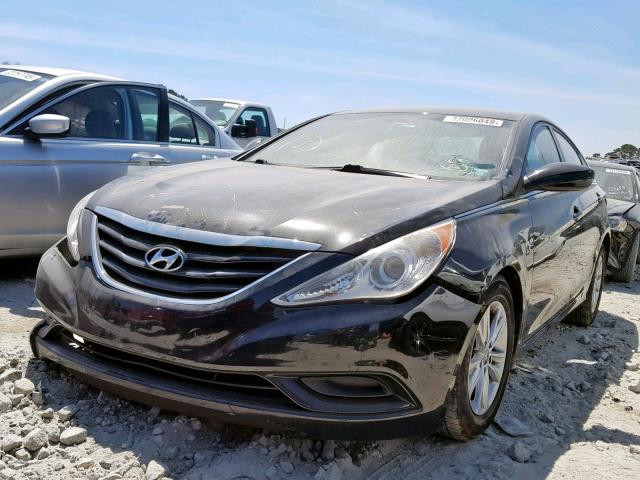 5NPEB4AC6BH251188 - 2011 HYUNDAI SONATA GLS BLACK photo 2