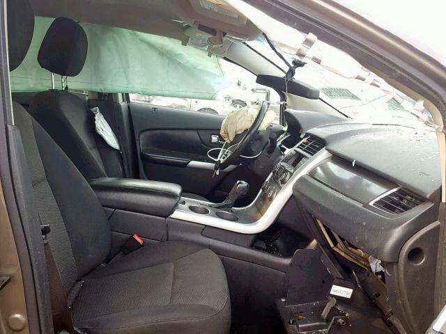 2FMDK3JC1DBA65039 - 2013 FORD EDGE SEL TAN photo 5