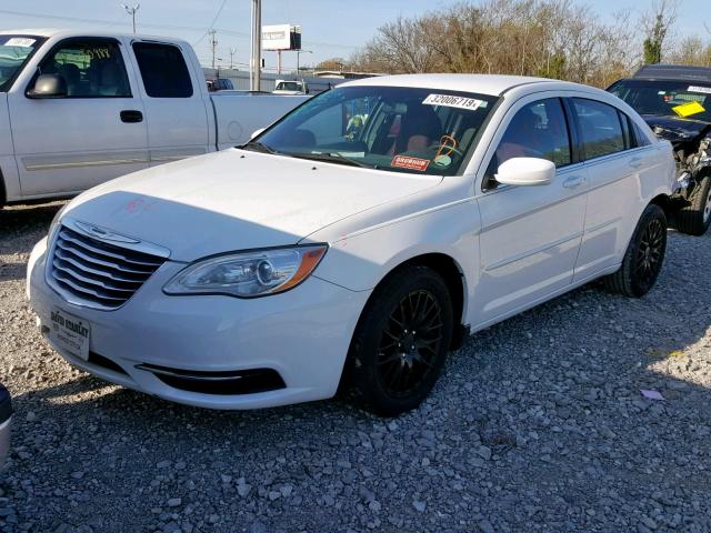 1C3CCBBB4CN212670 - 2012 CHRYSLER 200 TOURIN WHITE photo 2