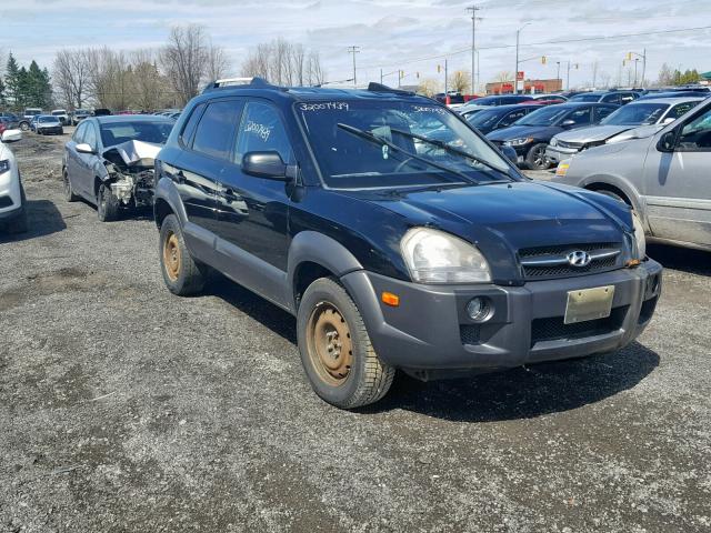 KM8JM72D08U892901 - 2008 HYUNDAI TUCSON GL BLACK photo 1