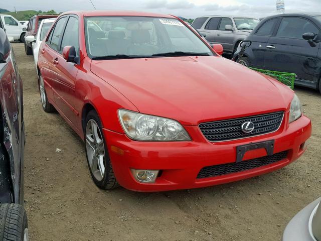 JTHBD192220035583 - 2002 LEXUS IS 300 RED photo 1