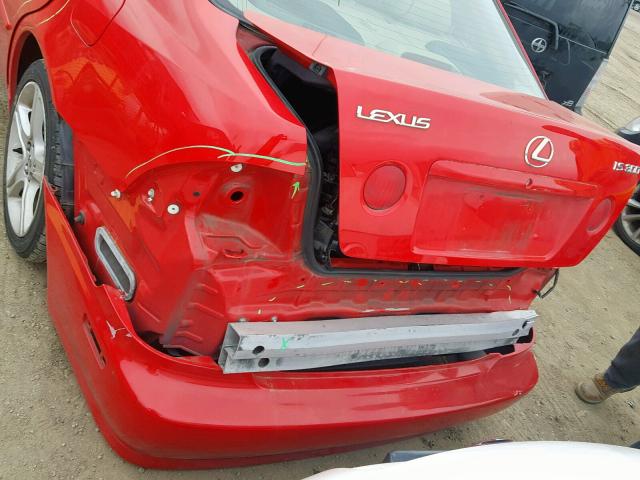 JTHBD192220035583 - 2002 LEXUS IS 300 RED photo 9