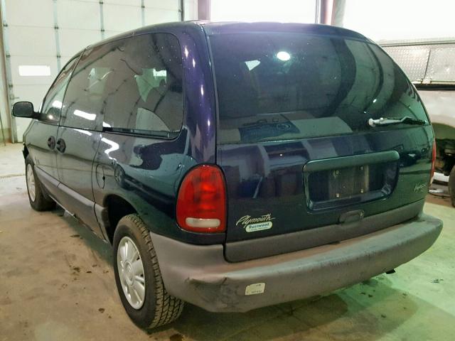 2P4GP45G9WR601151 - 1998 PLYMOUTH VOYAGER SE PURPLE photo 3