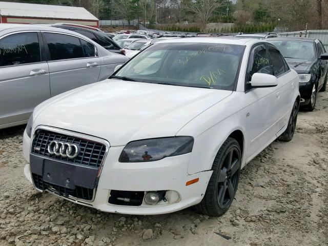 WAUDH78E98A119655 - 2008 AUDI A4 3.2 QUA WHITE photo 2