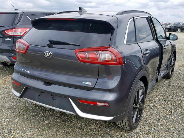 KNDCC3LC3J5134419 - 2018 KIA NIRO EX CHARCOAL photo 4