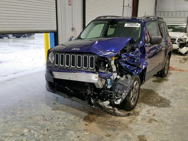 ZACCJBAT8GPD89327 - 2016 JEEP RENEGADE S 蓝色 照片 2