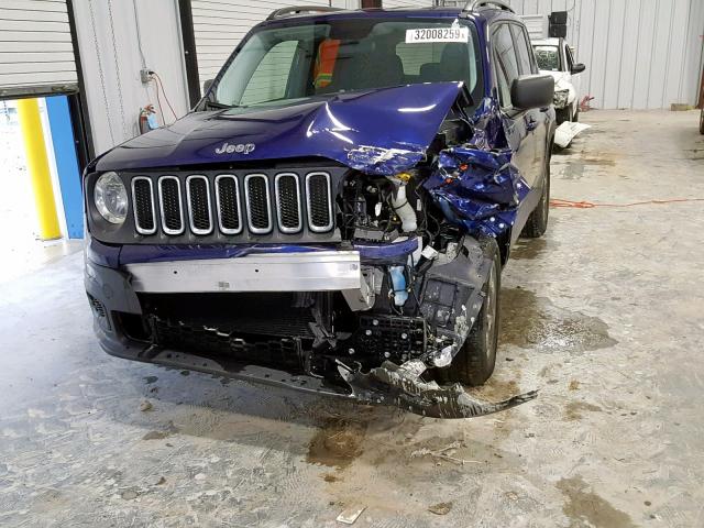 ZACCJBAT8GPD89327 - 2016 JEEP RENEGADE S 蓝色 照片 9