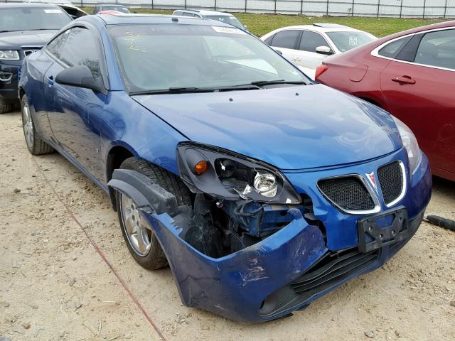 1G2ZH18NX74241061 - 2007 PONTIAC G6 GT BLUE photo 1