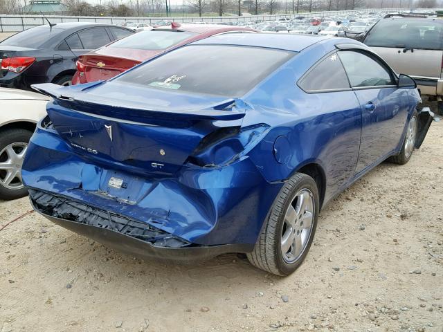 1G2ZH18NX74241061 - 2007 PONTIAC G6 GT BLUE photo 4