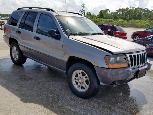 1J4GX48S42C100816 - 2002 JEEP GRAND CHER GRAY photo 1