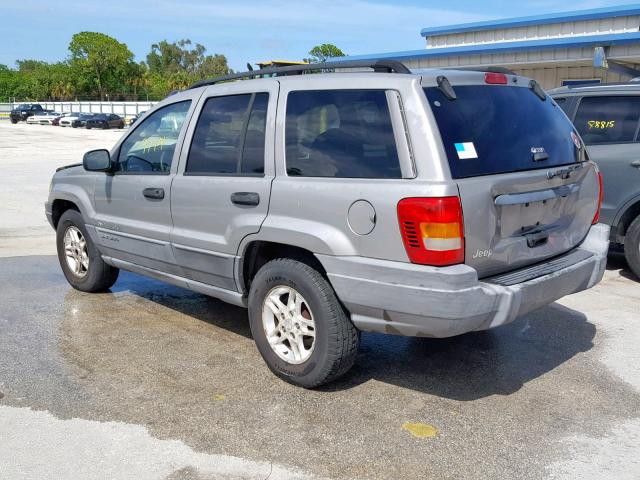 1J4GX48S42C100816 - 2002 JEEP GRAND CHER GRAY photo 3