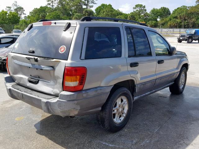 1J4GX48S42C100816 - 2002 JEEP GRAND CHER GRAY photo 4