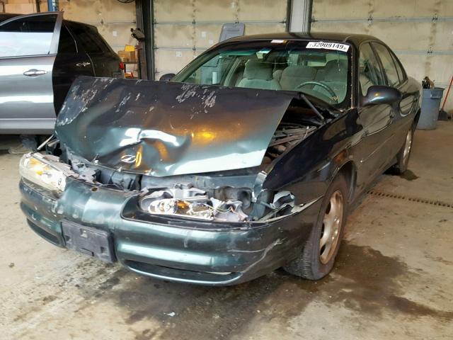 1G3WS52H7XF350365 - 1999 OLDSMOBILE INTRIGUE G GREEN photo 2
