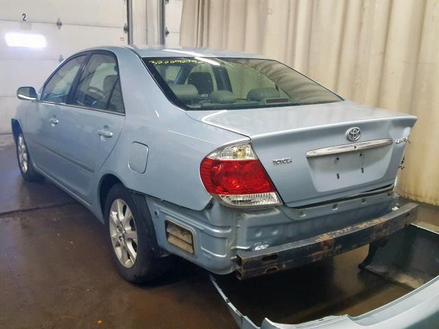 4T1BF30K65U610717 - 2005 TOYOTA CAMRY LE Mavi foto 3