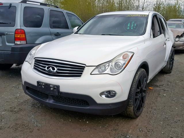 JN1AJ0HRXAM750989 - 2010 INFINITI EX35 BASE WHITE photo 2