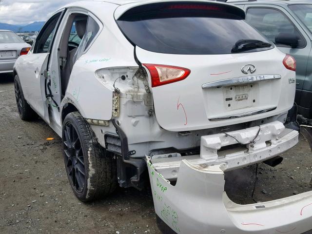 JN1AJ0HRXAM750989 - 2010 INFINITI EX35 BASE WHITE photo 3