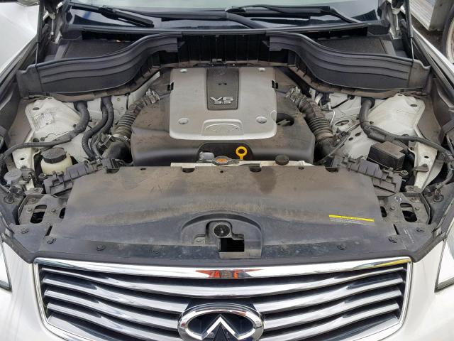 JN1AJ0HRXAM750989 - 2010 INFINITI EX35 BASE WHITE photo 7
