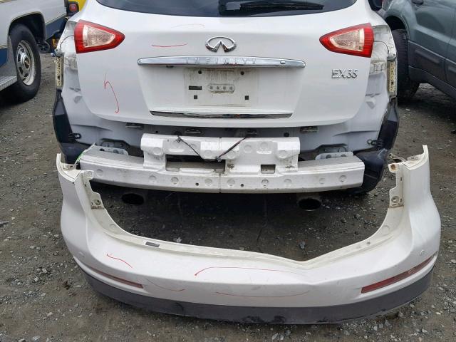 JN1AJ0HRXAM750989 - 2010 INFINITI EX35 BASE WHITE photo 9