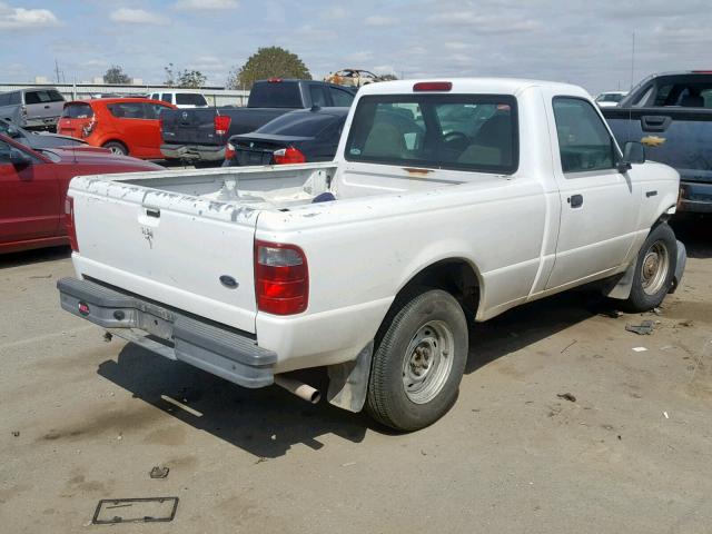 1FTYR10D61PB61382 - 2001 FORD RANGER WHITE photo 4