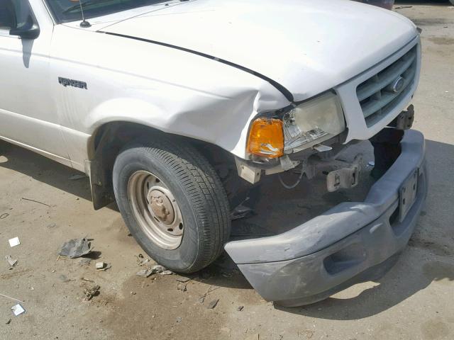 1FTYR10D61PB61382 - 2001 FORD RANGER WHITE photo 9