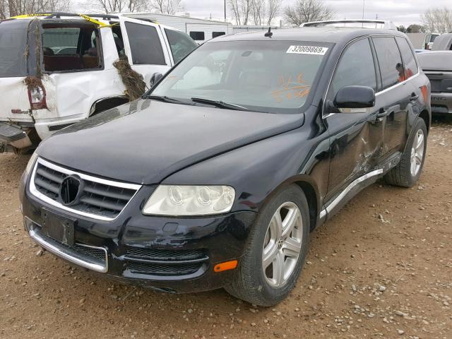 WVGEM77LX4D085930 - 2004 VOLKSWAGEN TOUAREG 4. BLACK photo 2