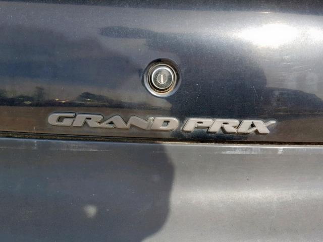 1G2WP52K8WF211300 - 1998 PONTIAC GRAND PRIX BLACK photo 9