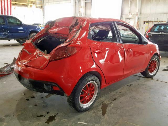 JM1DE1KY2E0183985 - 2014 MAZDA MAZDA2 SPO 红色 照片 4